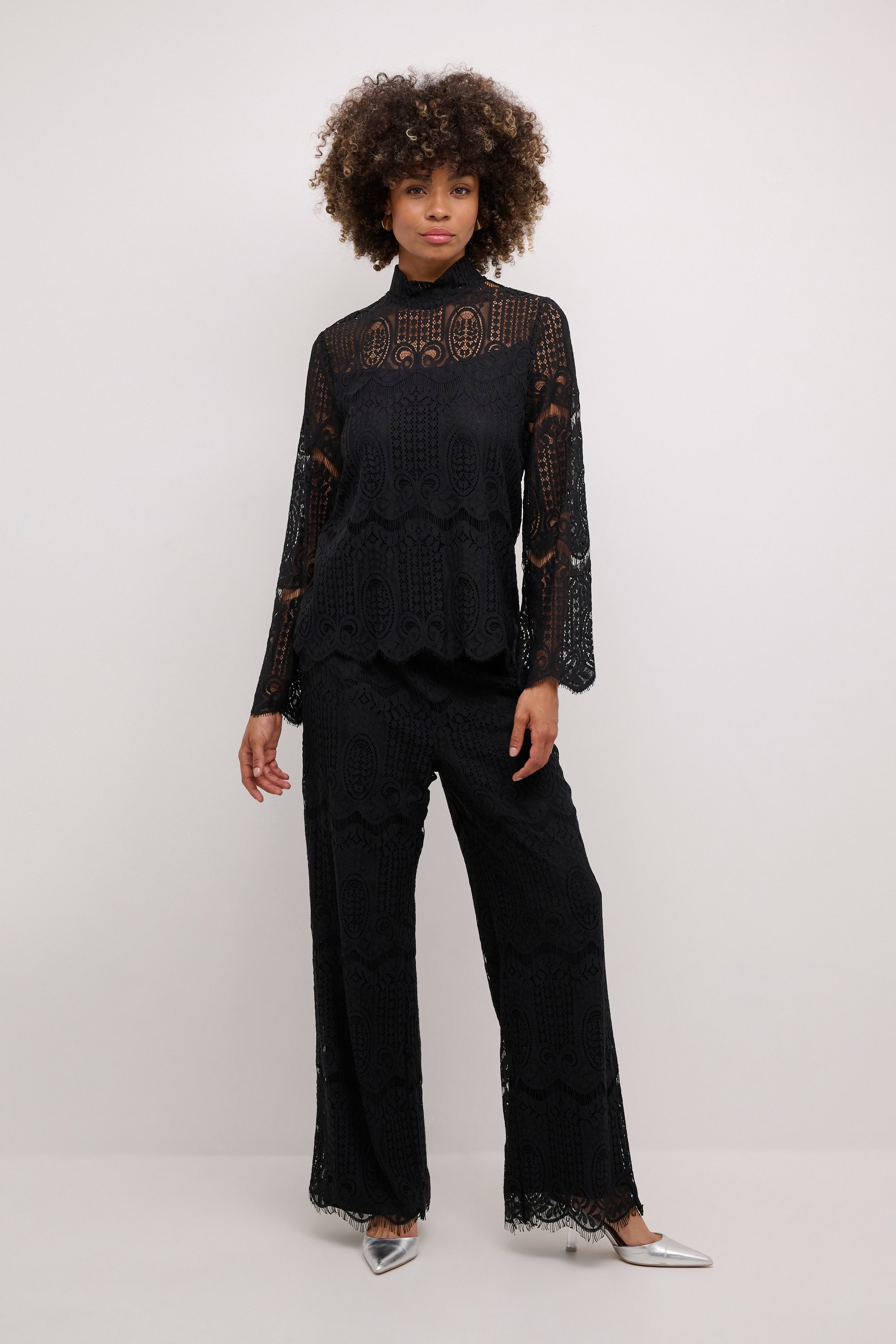 Langarm-Bluse Relaxed fit Blac