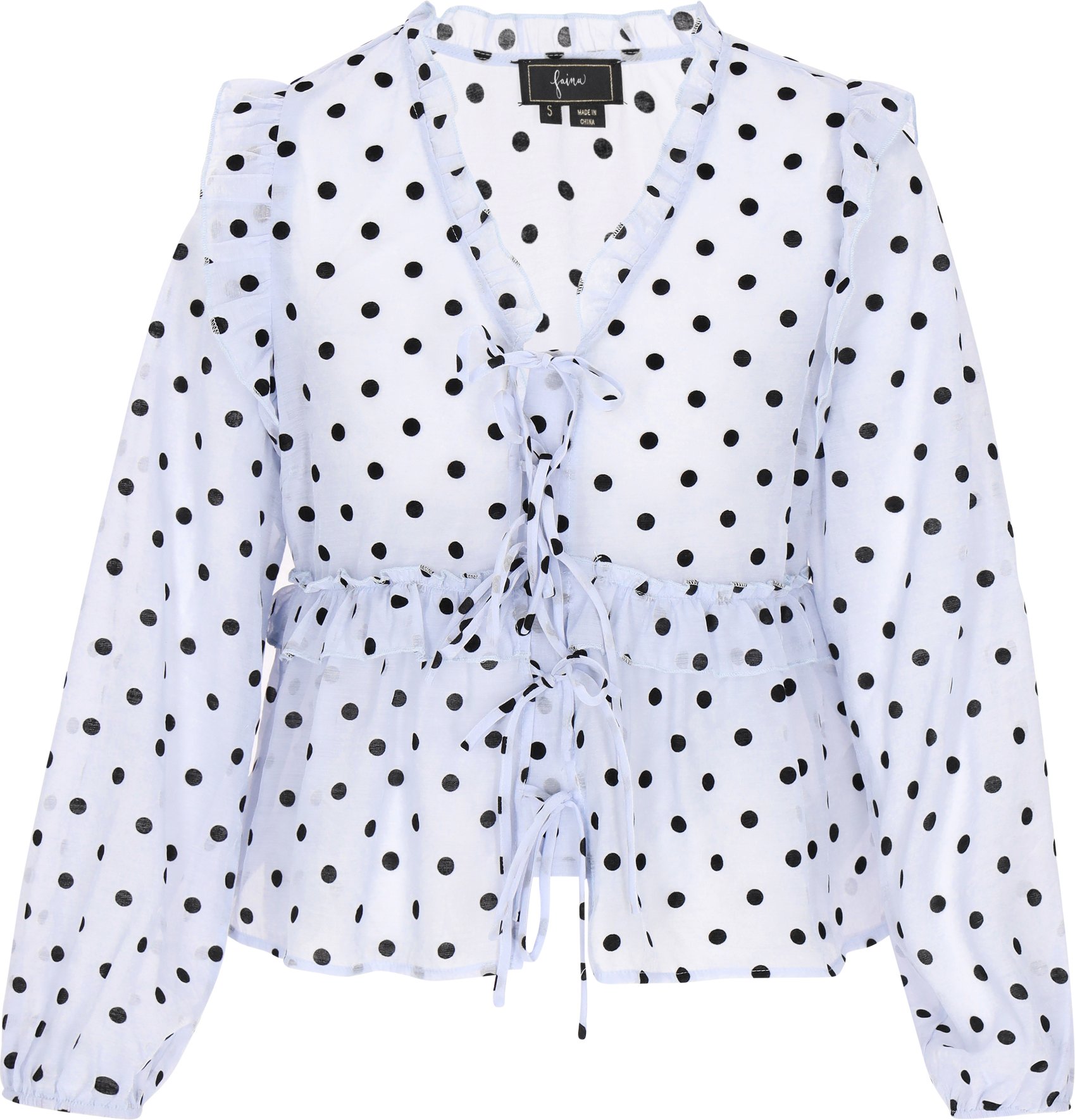 Faina Bluse Frauen hellblau