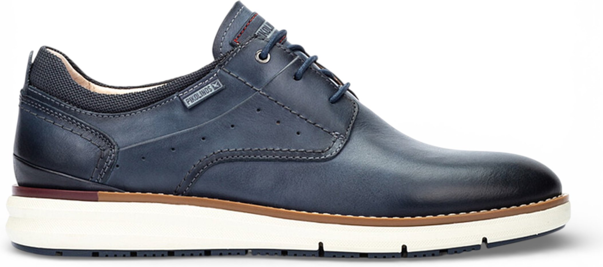 Pikolinos Herren-Sneaker aus blauem Leder mit Schnürung - Manacor