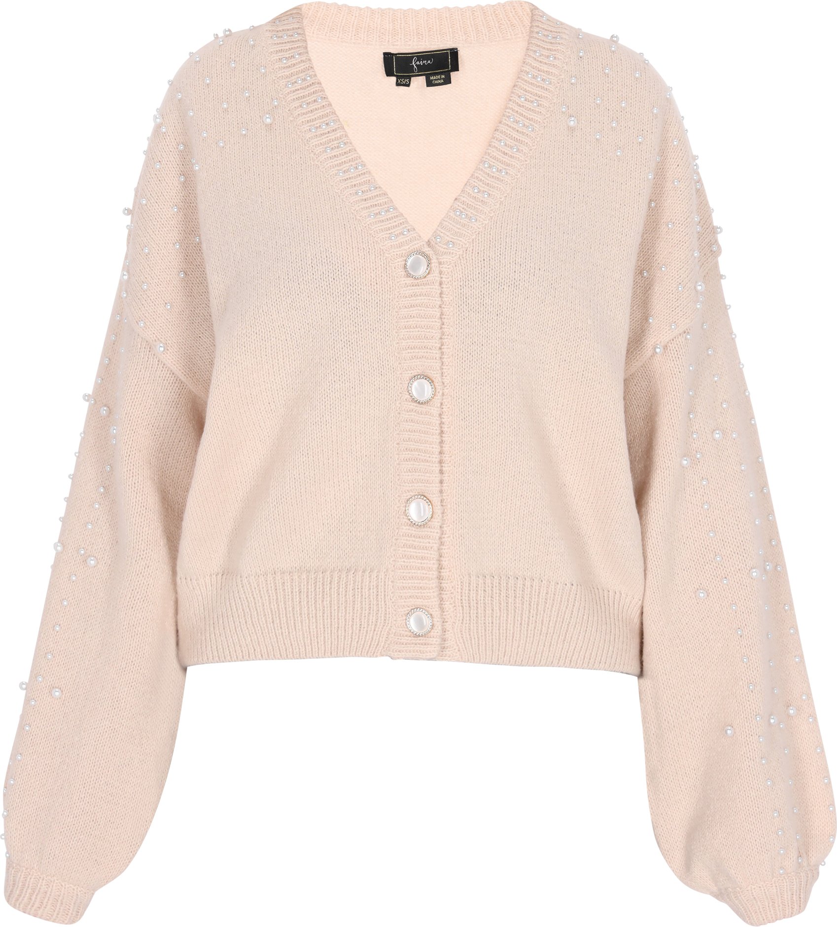 Faina Strickjacke Damen Beige-Melange
