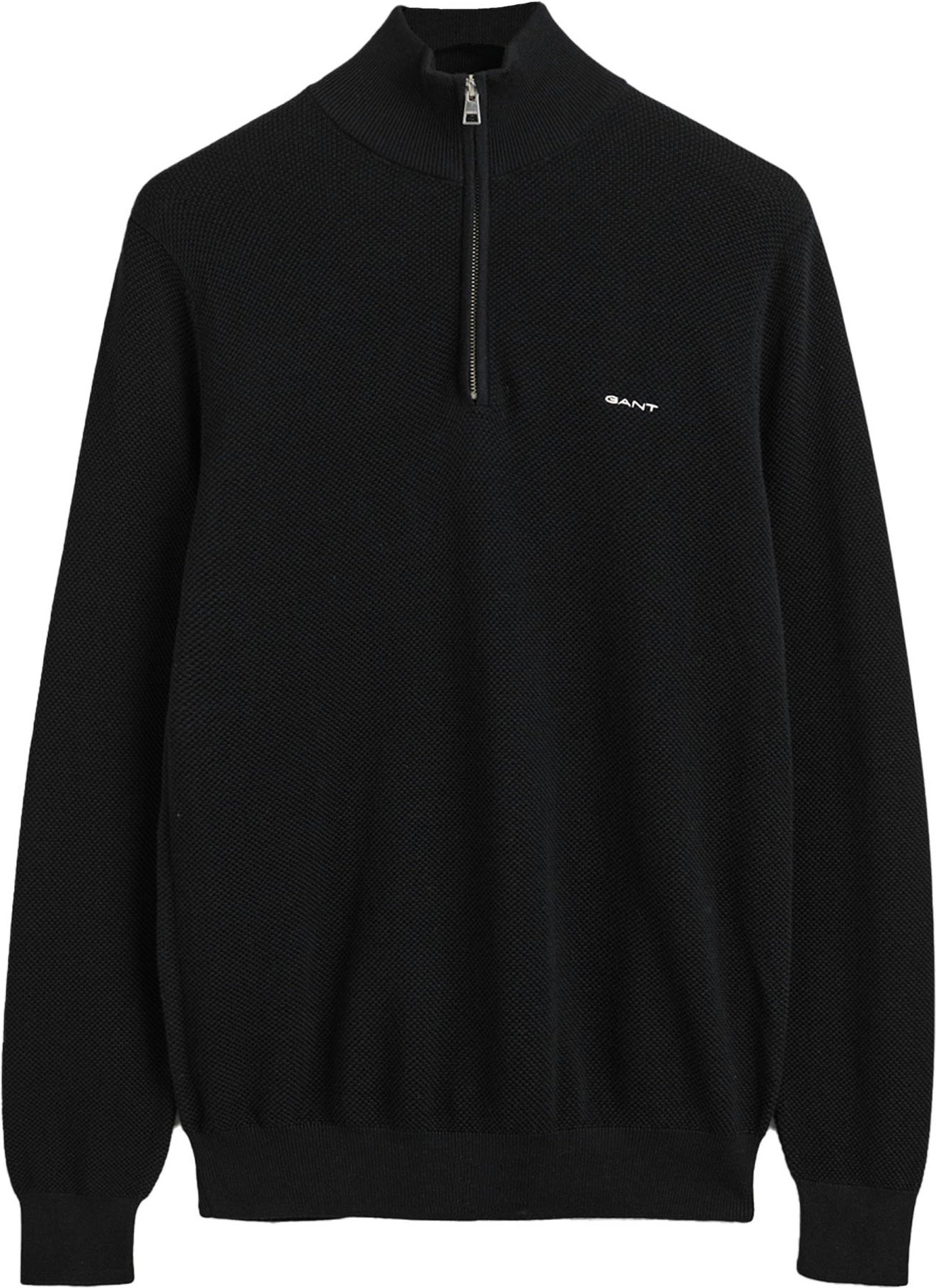 Gant Cotton Pique Half Zip Strickpullover