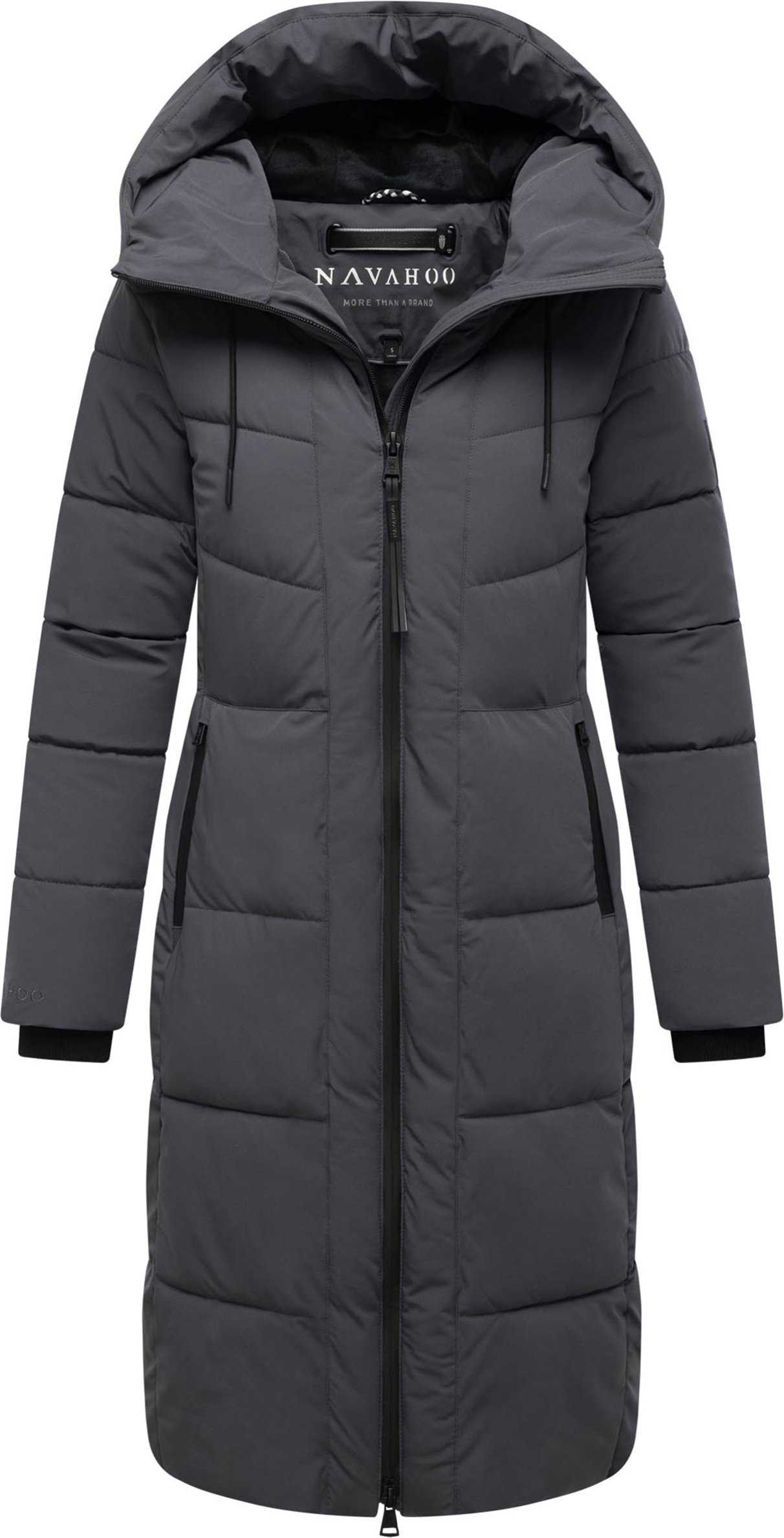 Navahoo Damen Winter Steppmantel SCHOKOKUSS – elegant, warm & funktional