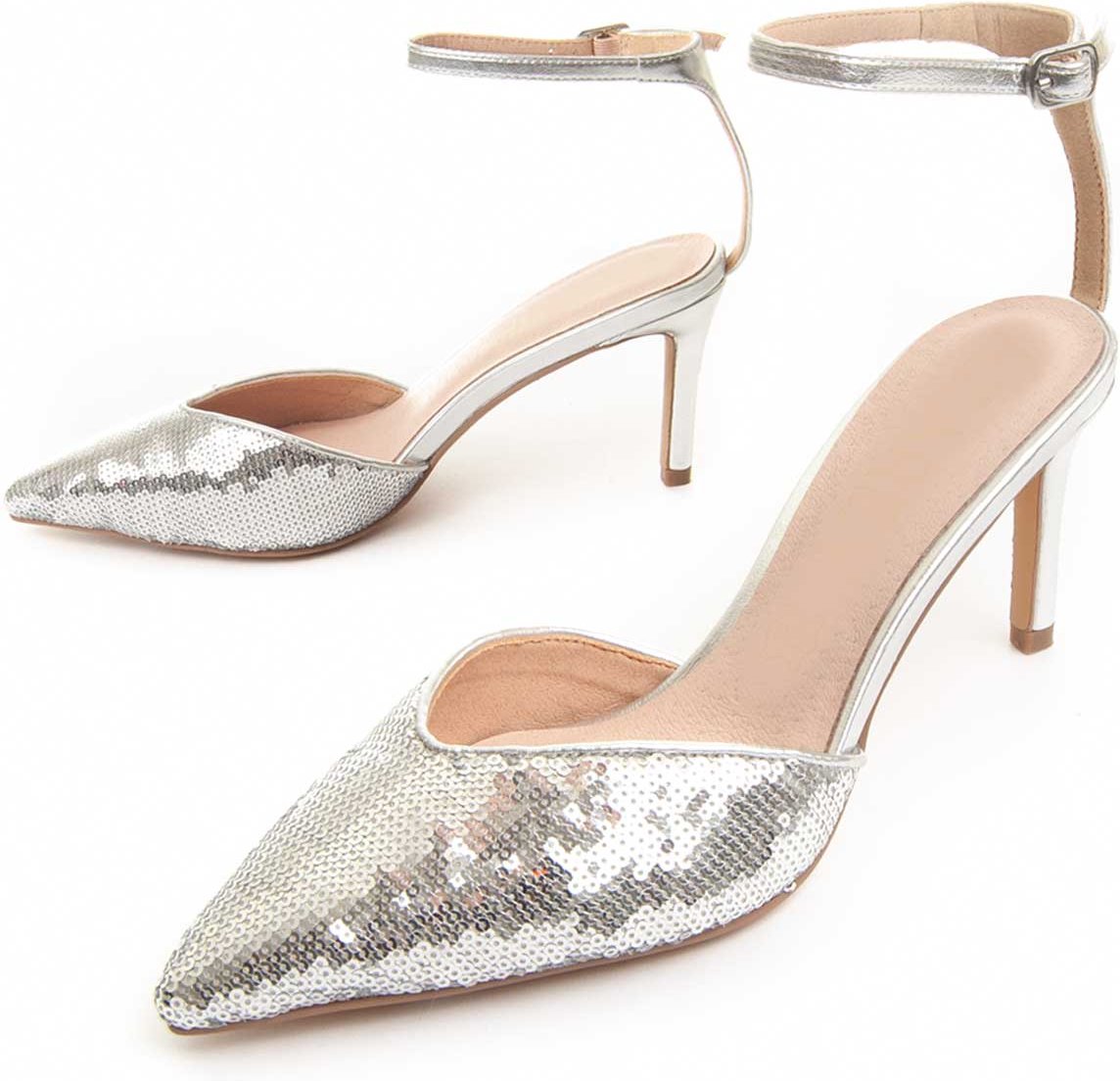 Montevita Absatzschuh Festshoe2 in Silber