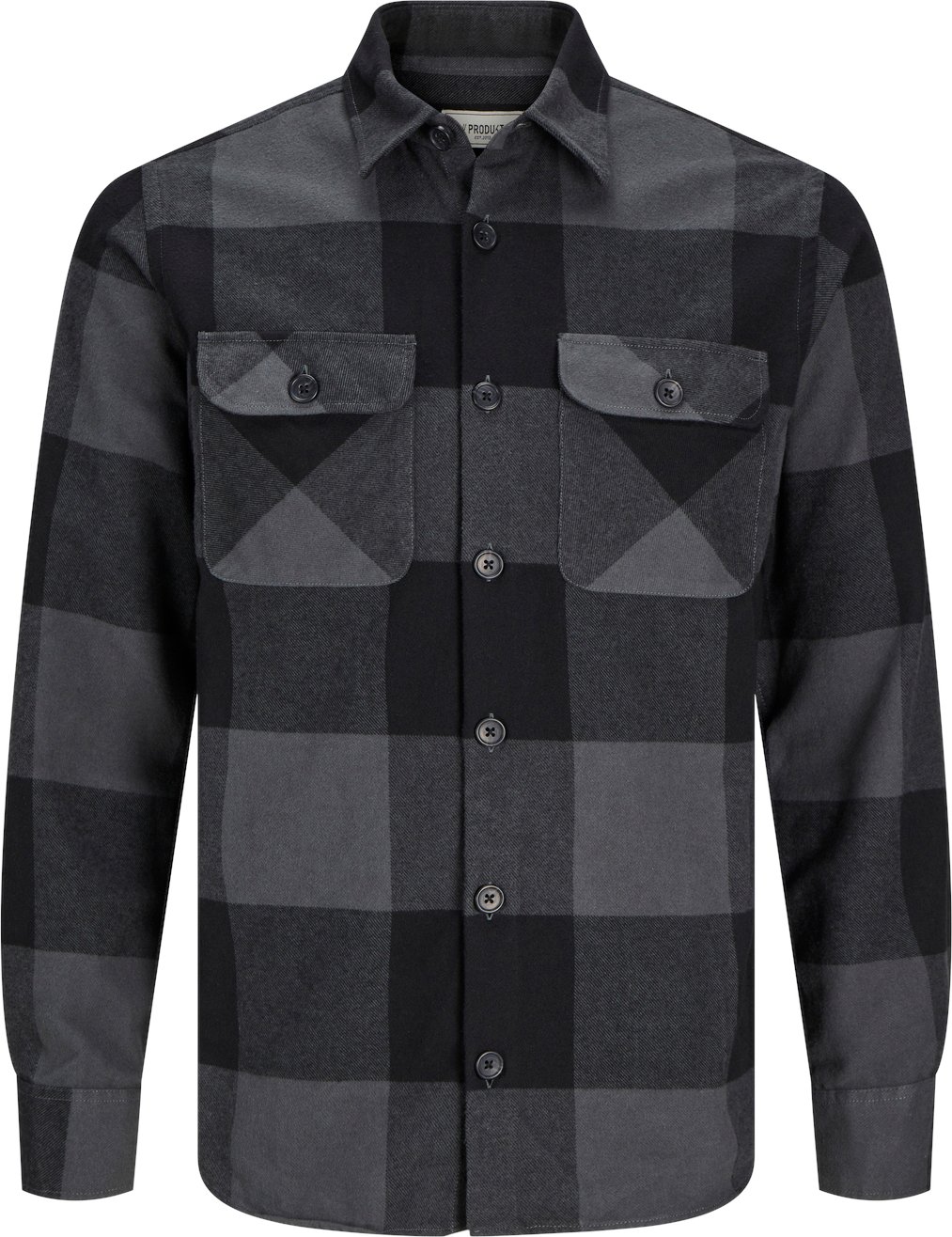 Produkt Dean Check Overshirt Grau