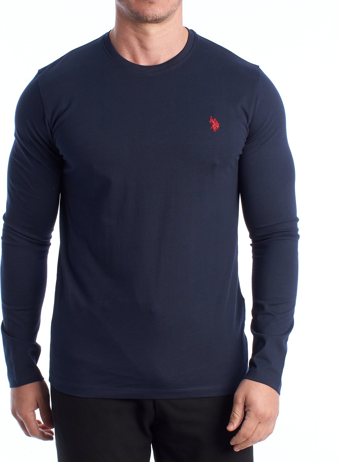 Herren-Langarm-T-Shirt aus Baumwolle US42168011