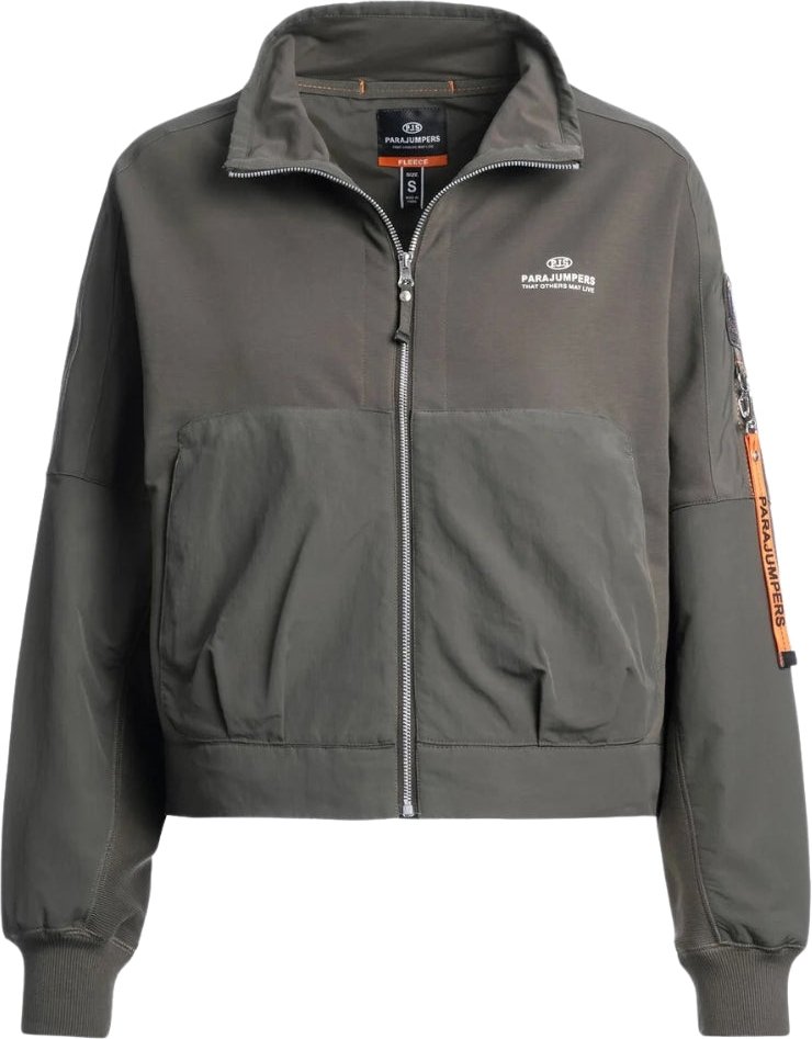 Parajumpers Jade Dark Mud Gret Sweatshirt Mit Reißverschluss