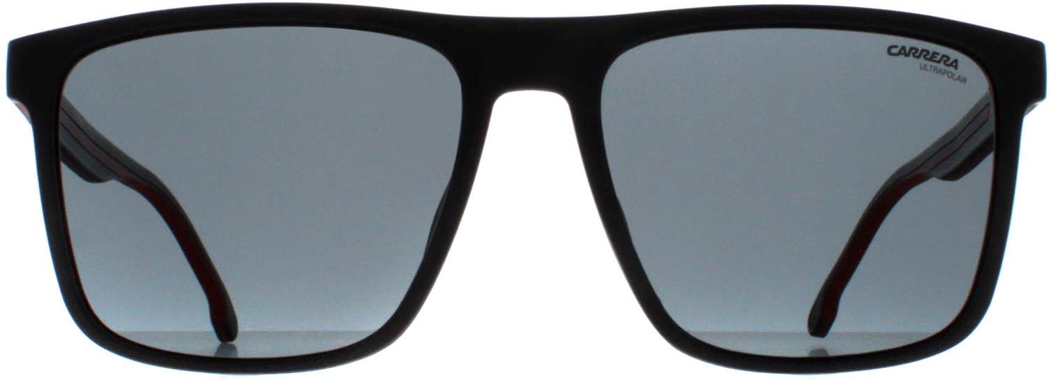 Thumbnail - Carrera Rectangle Herren Schwarz und Rot Burgund 8064/S