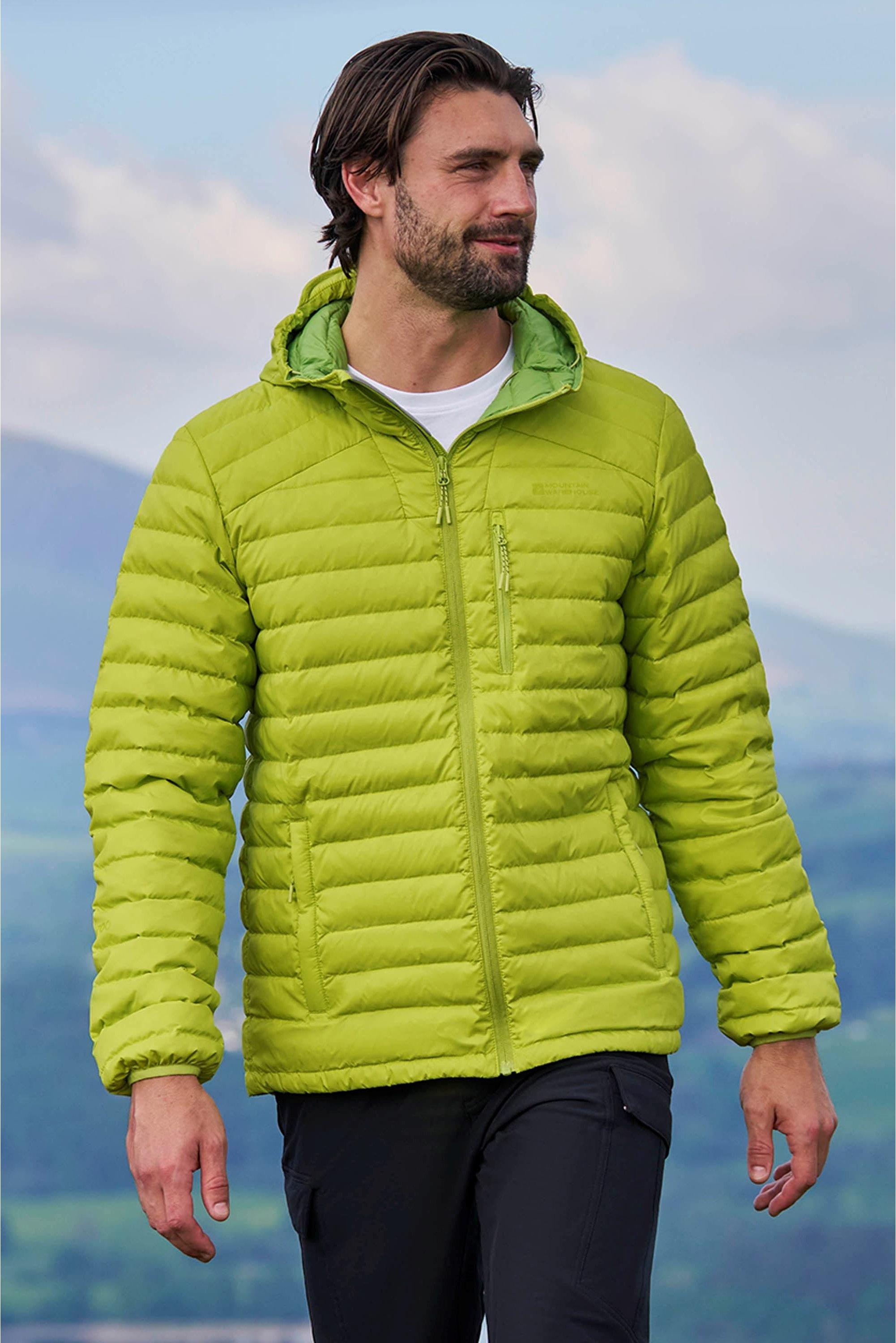 Mountain Warehouse - "Henry II Extreme" Steppjacke Daunen-gefüllt für Herren (Limone)