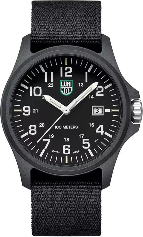 Luminox Schwarze Nylon Sportuhr