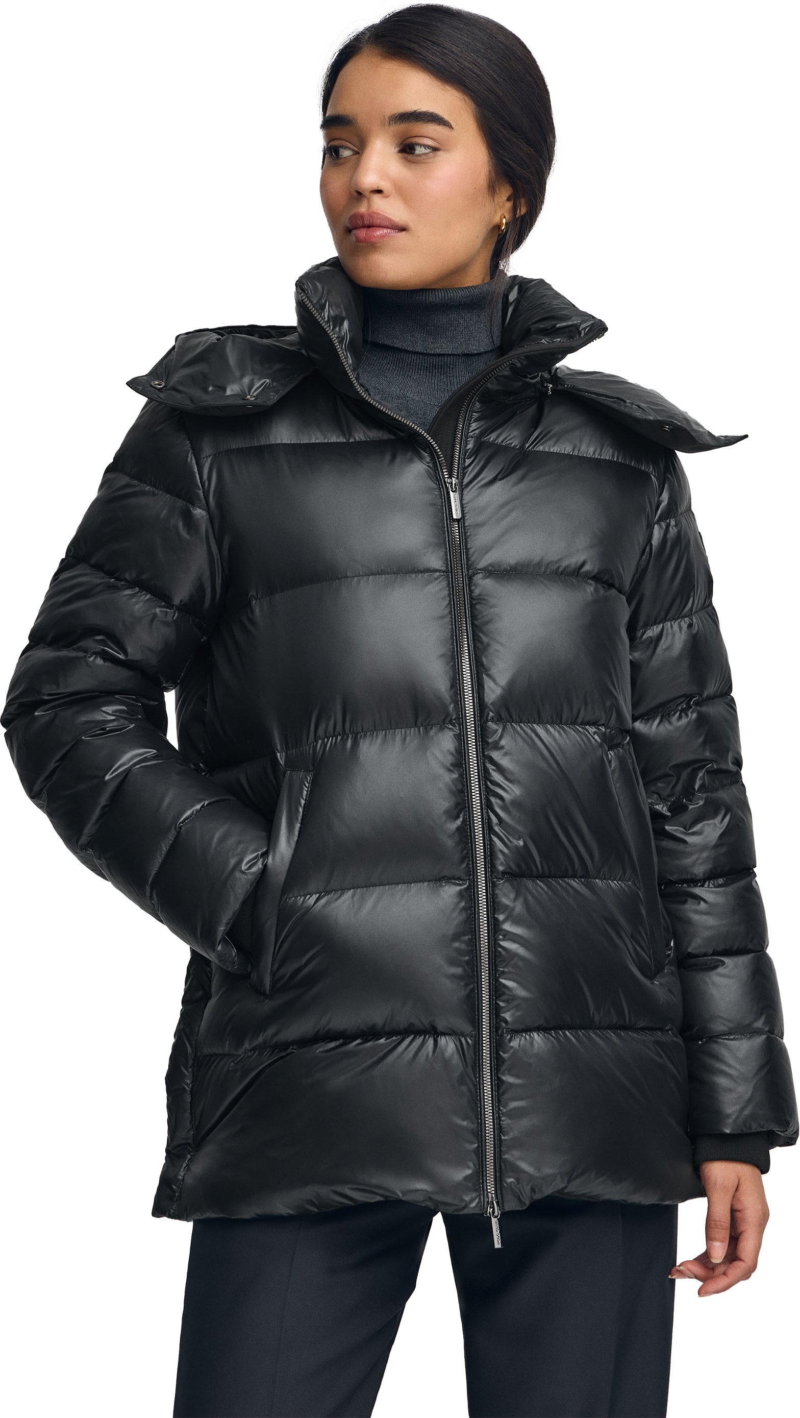 Thumbnail - Jacke Ofelia schwarz mit Polo Club-Logo