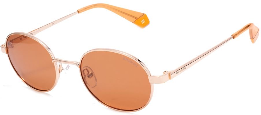 Polaroid Goldene Metallsonnenbrille