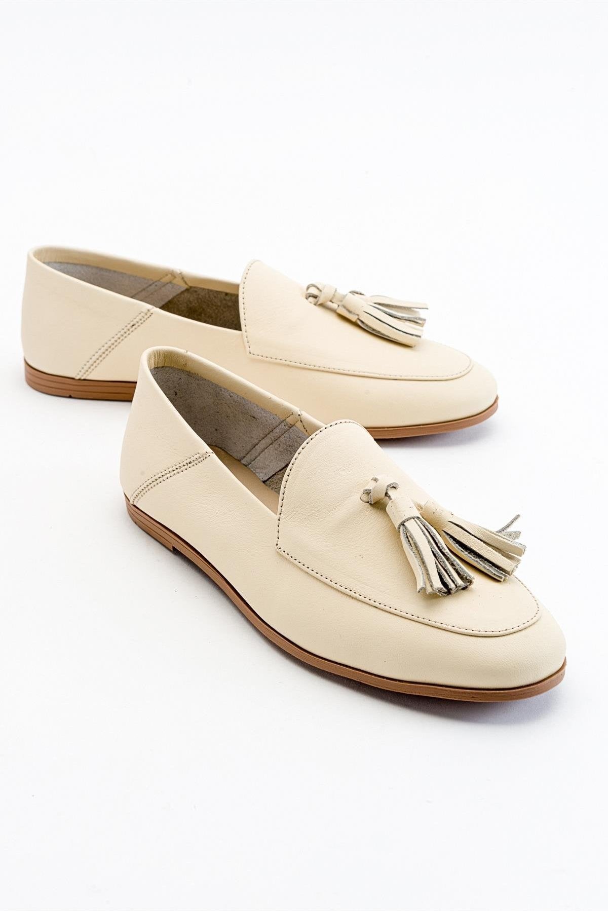 Mona Weich Leder Quaste Loafer Damen