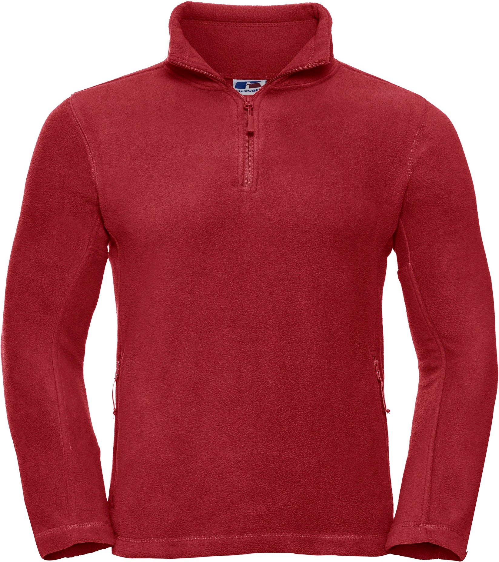 Russell Herren 1/4 Zip Outdoor Fleece Top (Klassisch Rot)