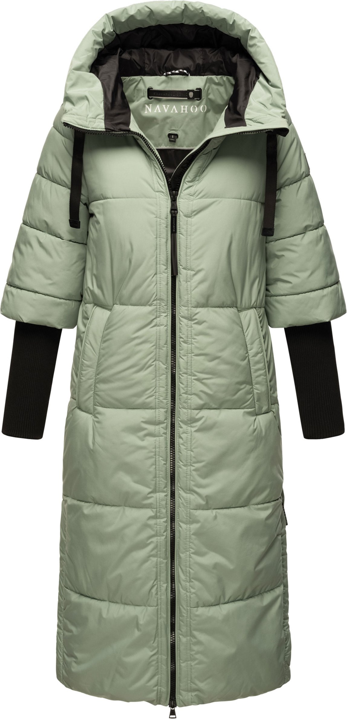 Navahoo Damen Steppjacke Ciao Miau – Extra Lang & Warm