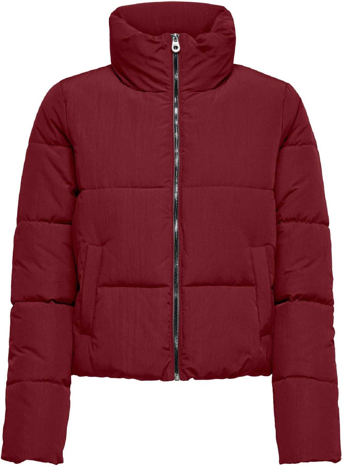 Only - "Dolly" Steppjacke für Damen, Kurz (Weinrot)