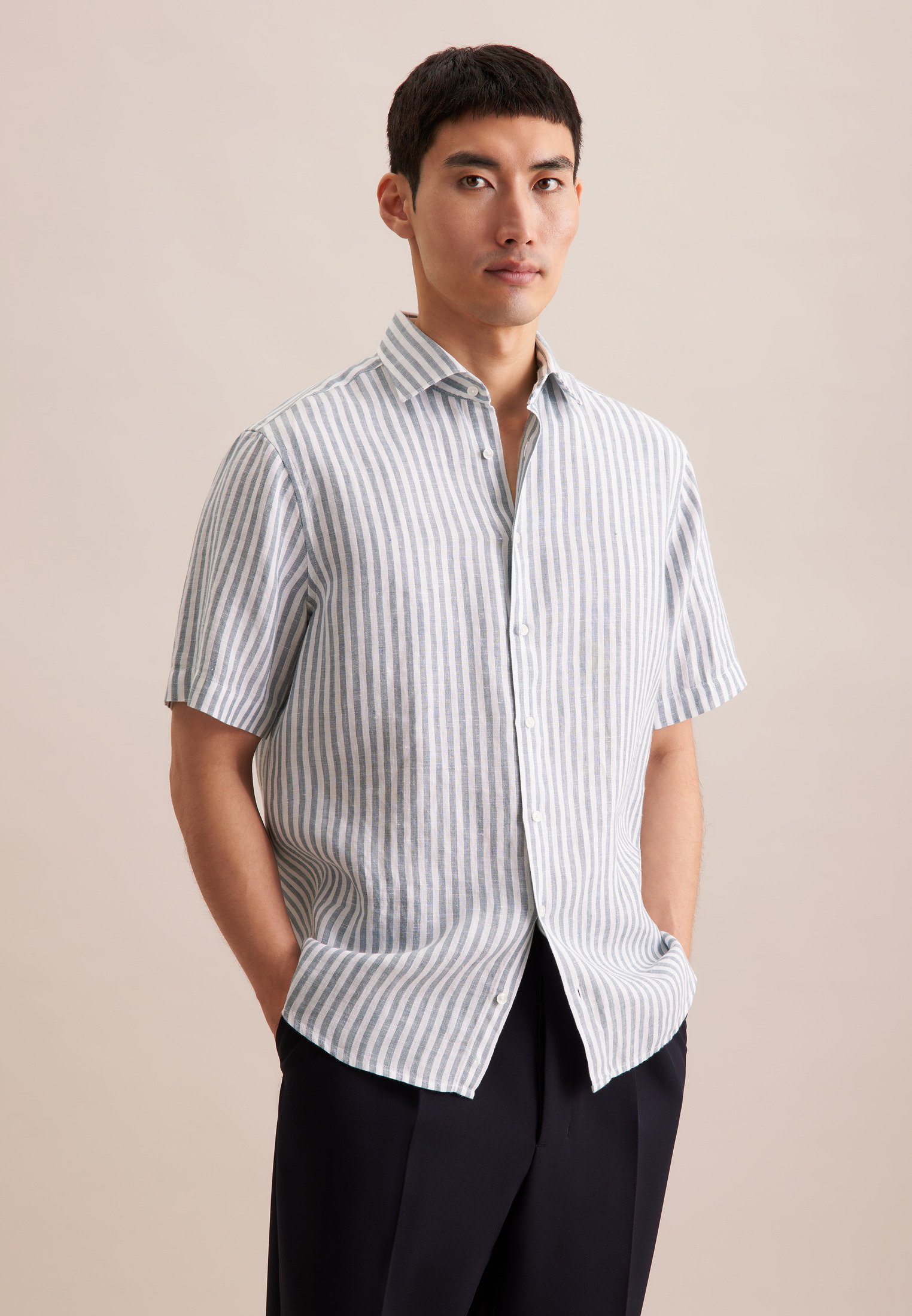 Business Hemd Herren Grün