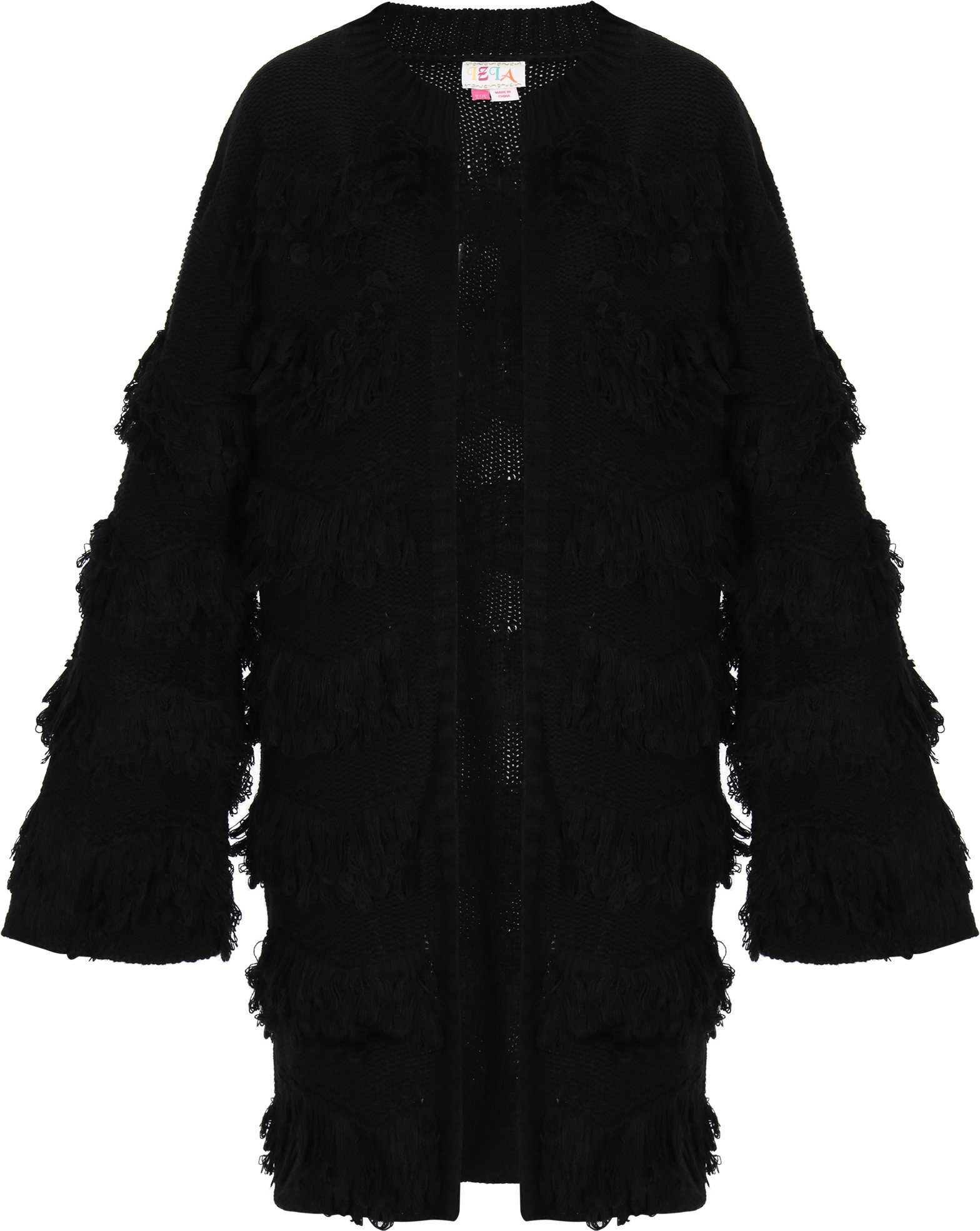 IZIA Strickjacke Frauen Schwarz