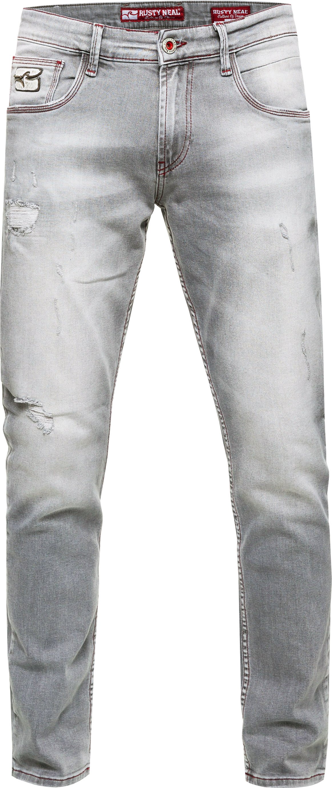 Jeans Hose "TORI" Slim Fit Destroyed Denim