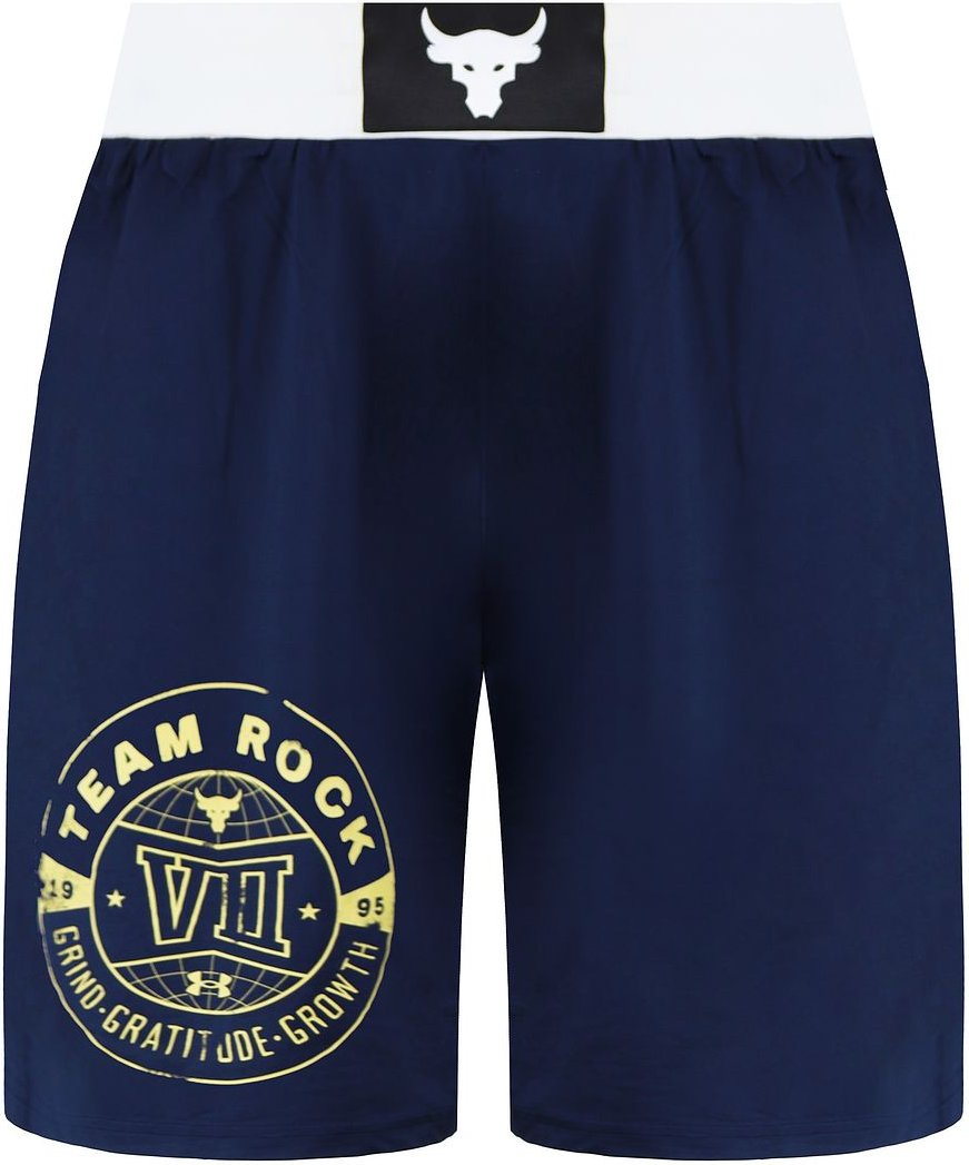 Under Armour Project Rock Herren Marineblau/Weiß Boxshorts