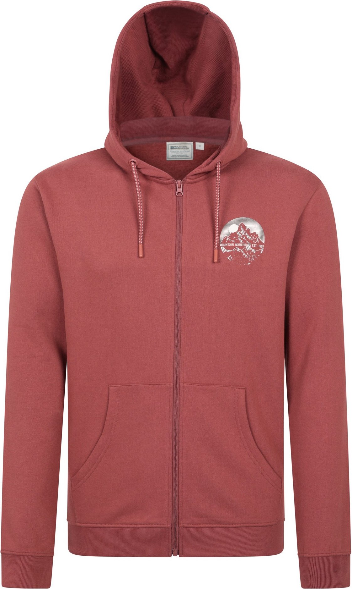 Mountain Warehouse - "Adventure" Hoodie mit durchgehendem Reißverschluss für Herren (Rostfarben)