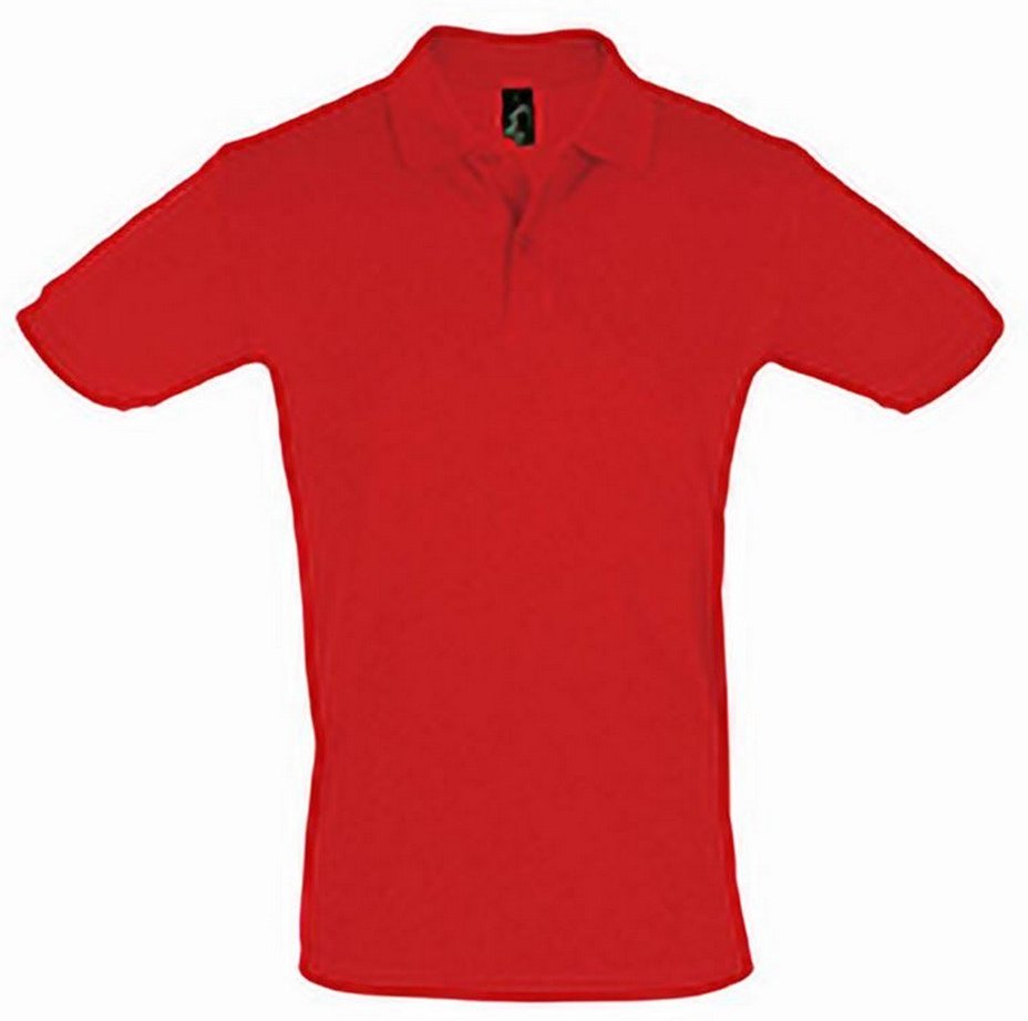 SOLS Herren Perfect Pique Kurzarm-Poloshirt (Rot)