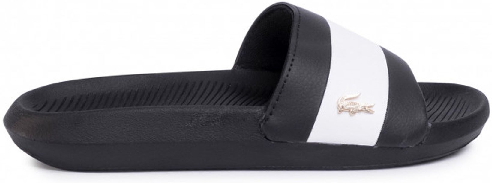 Lacoste Croco 120 3 Schwarz Synthetik Damen Slider 39CFA0036 312
