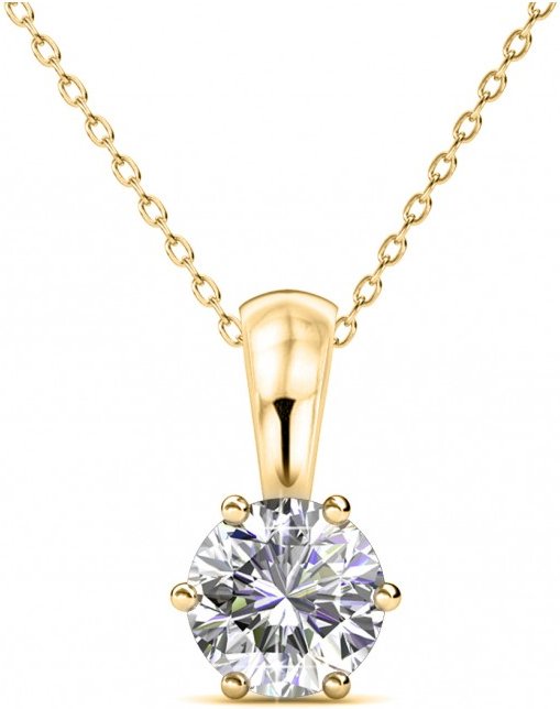 Geburtsstein-Anhänger - Gold und Kristall