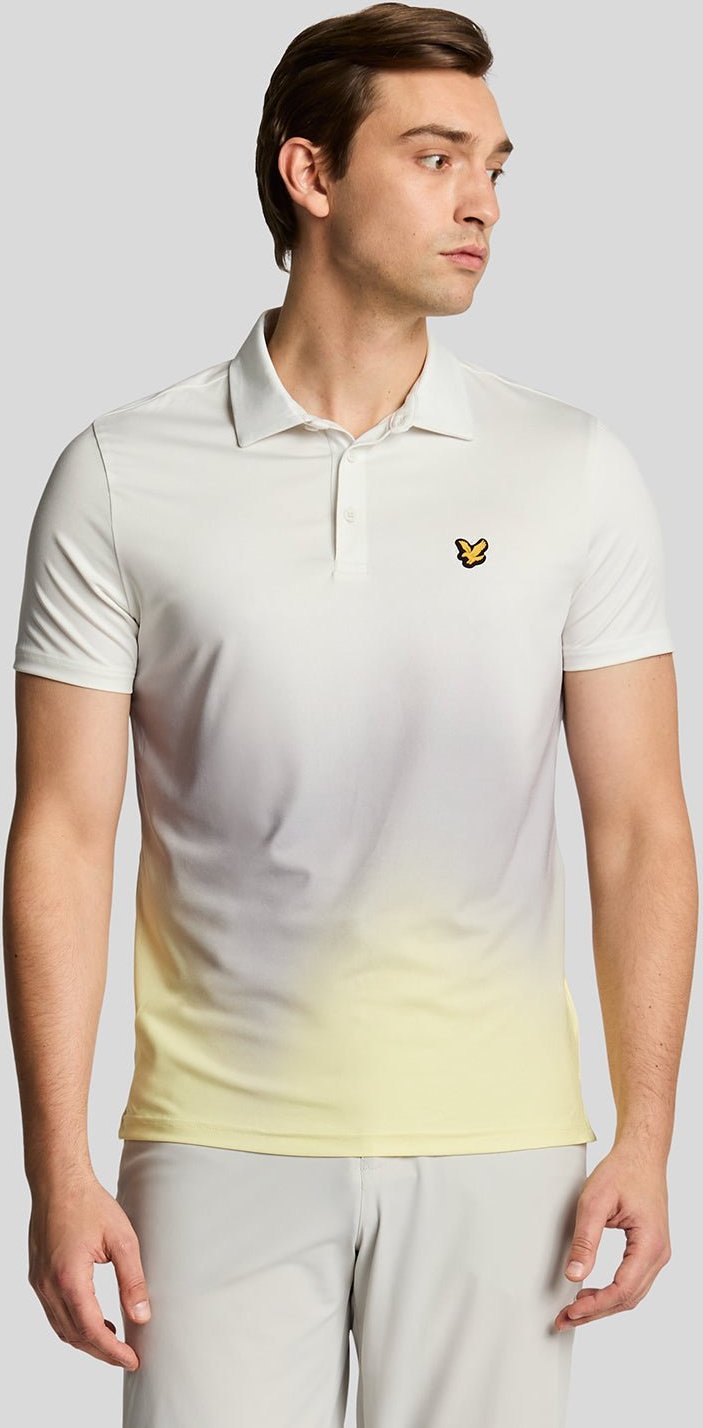Thumbnail - Lyle & Scott Golf Gradient Poloshirt - Weiß