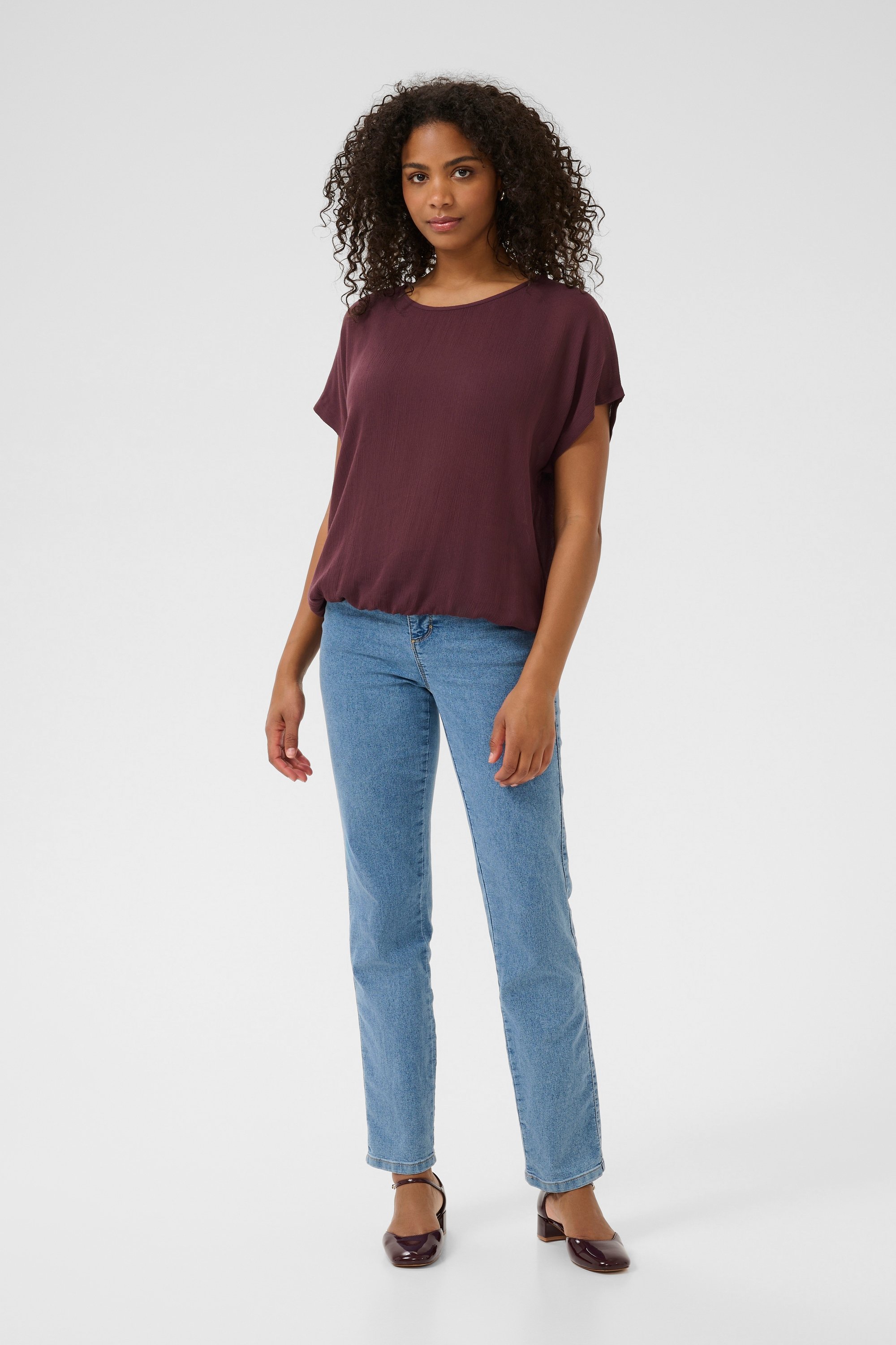 Ärmellose Bluse KAamber Loose fit brown