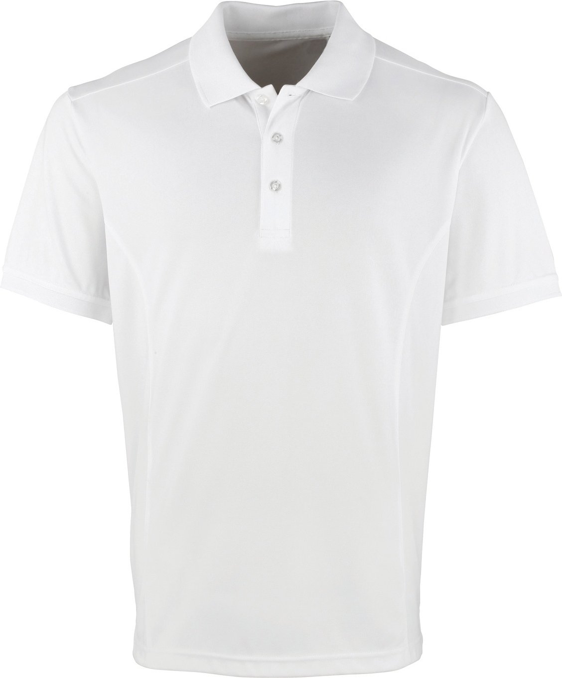Premier Mens Coolchecker Pique Short Sleeve Polo T-Shirt (Weiß)