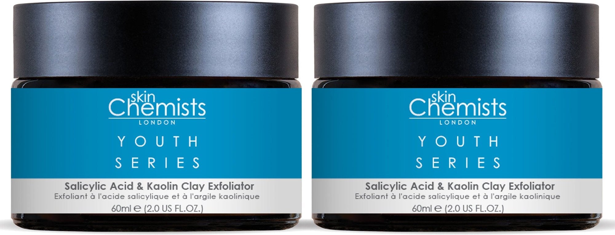 Thumbnail - skinChemists Jugendserie Salicylsäure & Kaolin-Ton Peeling 60ml x 2 Duo Pack