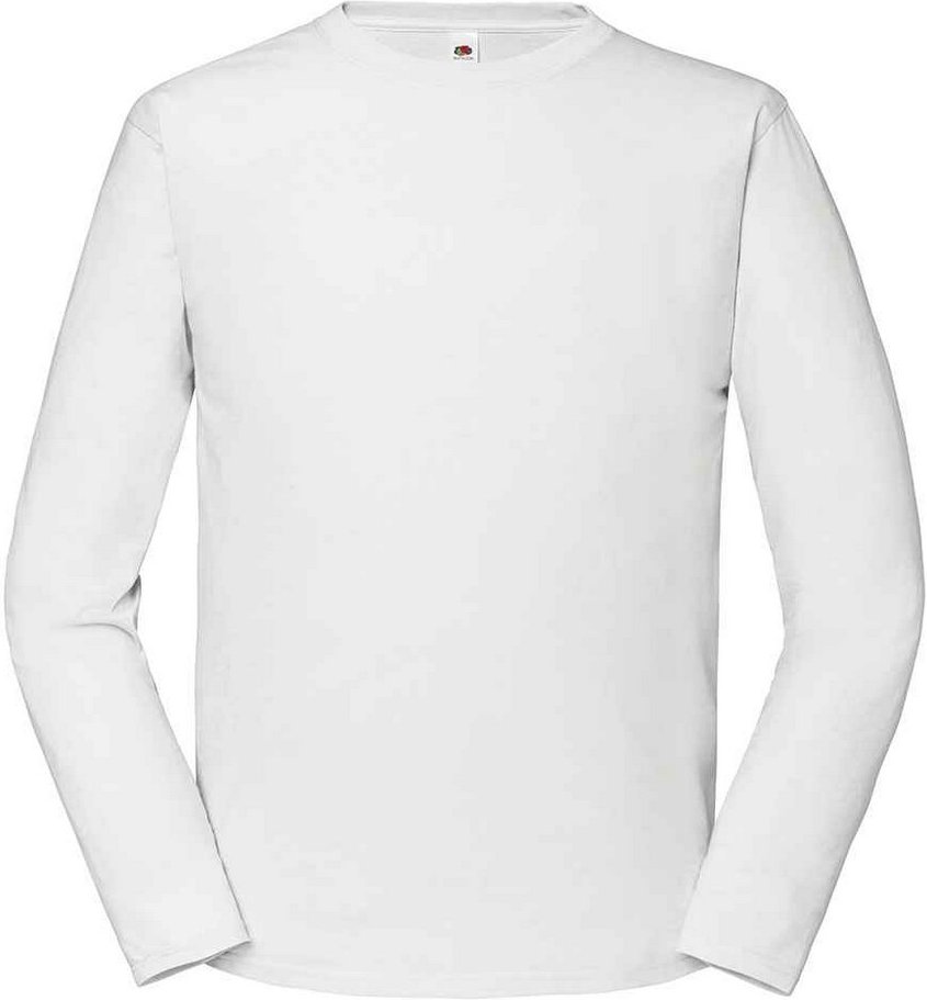Thumbnail - Fruit of the Loom - "Iconic 195 Premium" T-Shirt für Herren/Damen Unisex Langärmlig (Weiß)