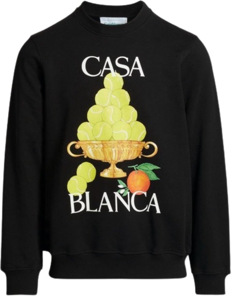 Casablanca La Corbeille D'oranges Schwarzes Sweatshirt