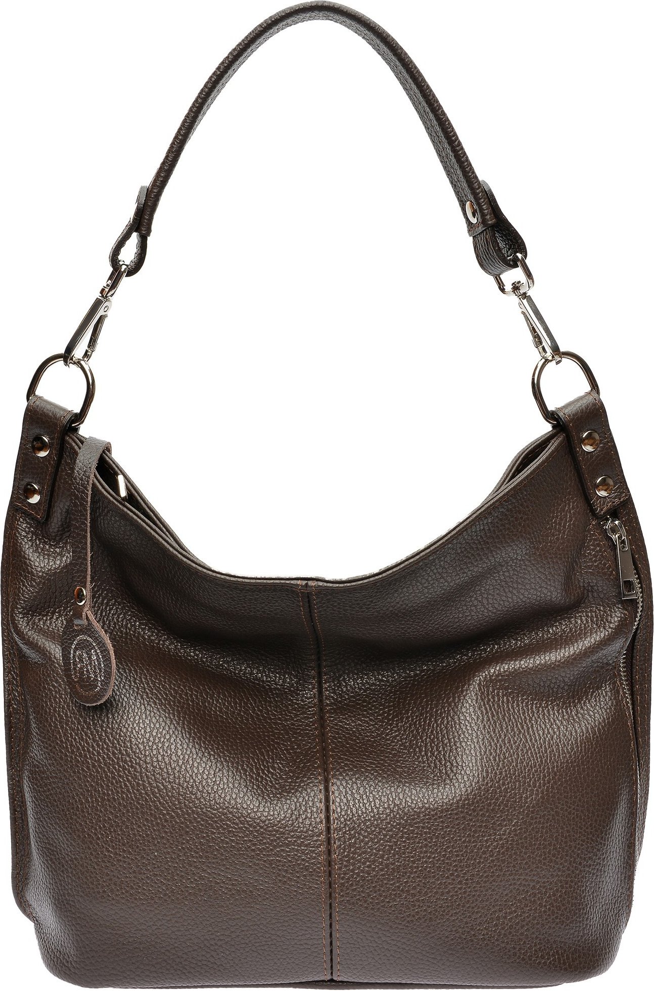 Roberta M Kastanienbraun Rindsledertasche