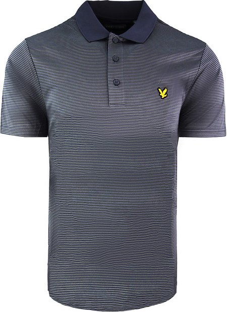 Lyle & Scott Golf Microstripe Herren Poloshirt grau