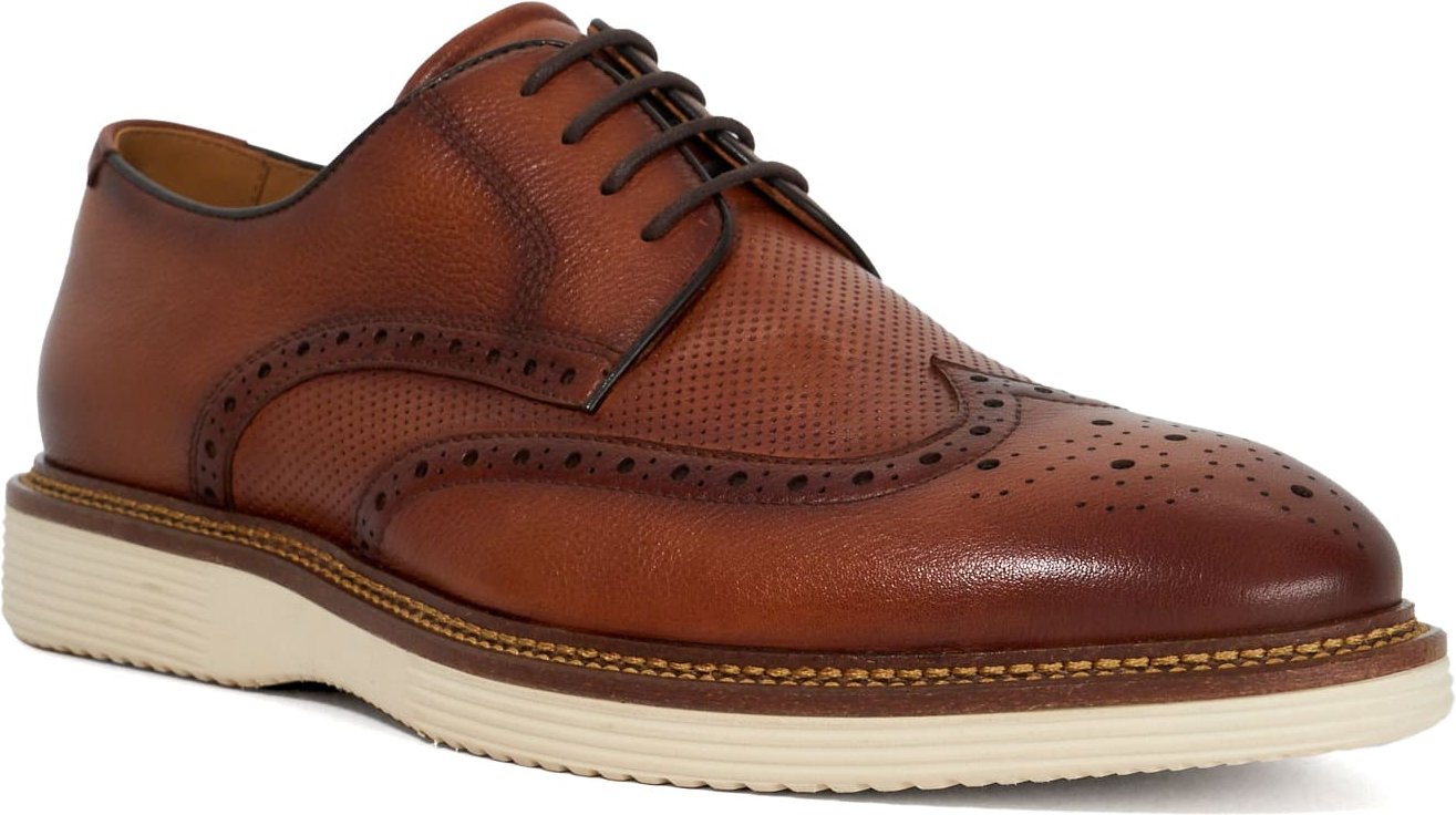 Dune Herren Benidictus - Nubuk Schnür-Brogues