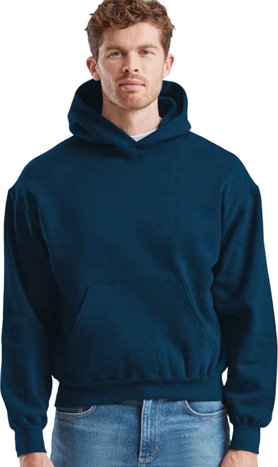 Thumbnail - Fruit of the Loom - "Supercotton" Kapuzenpullover für Herren (Bergblau)