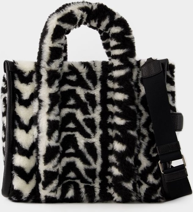 Thumbnail - The Medium Tote - Marc Jacobs - Synthetisch - Schwarz/Elfenbein