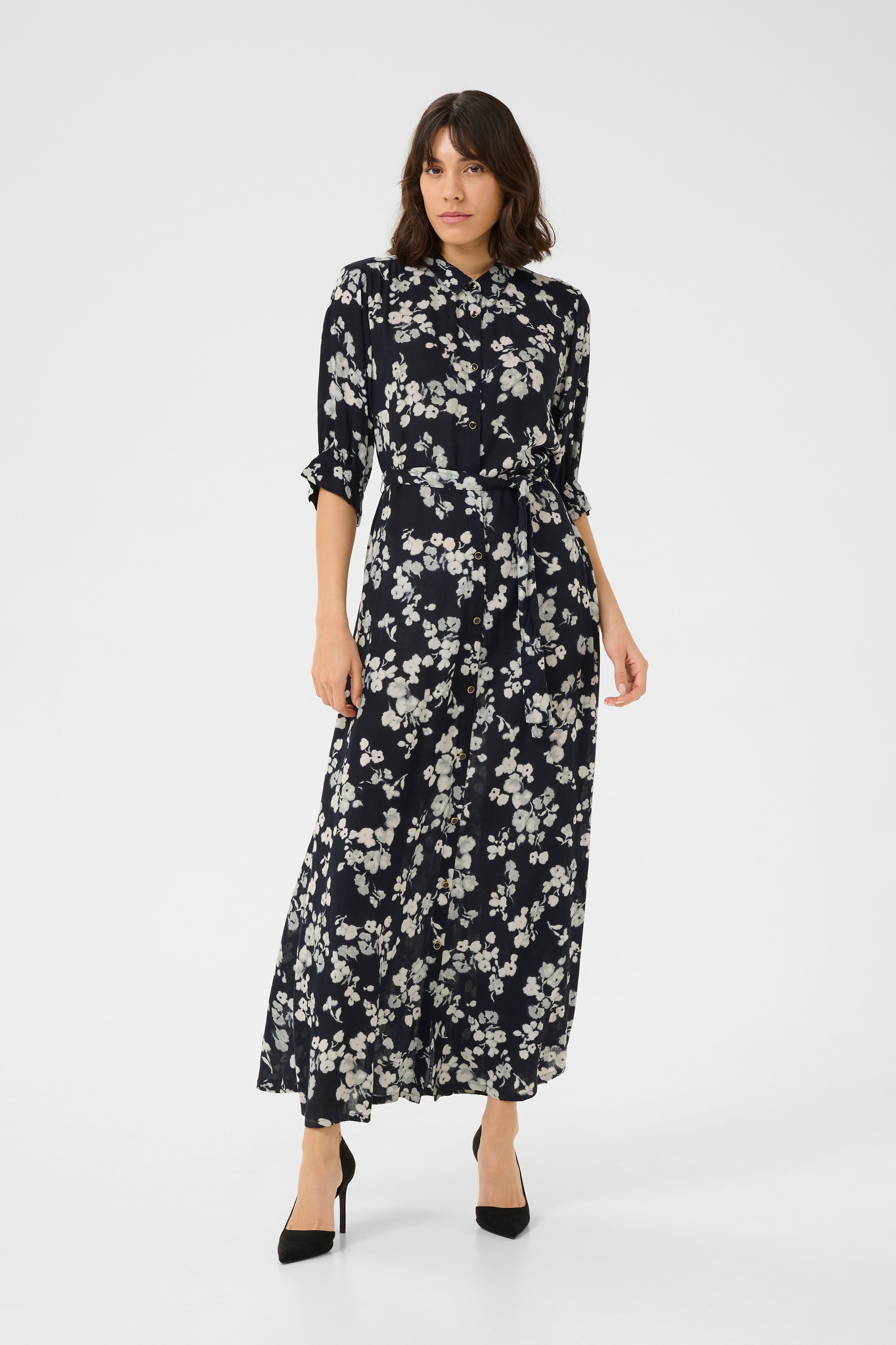 Kleid Regular fit Marine Flower dark blue