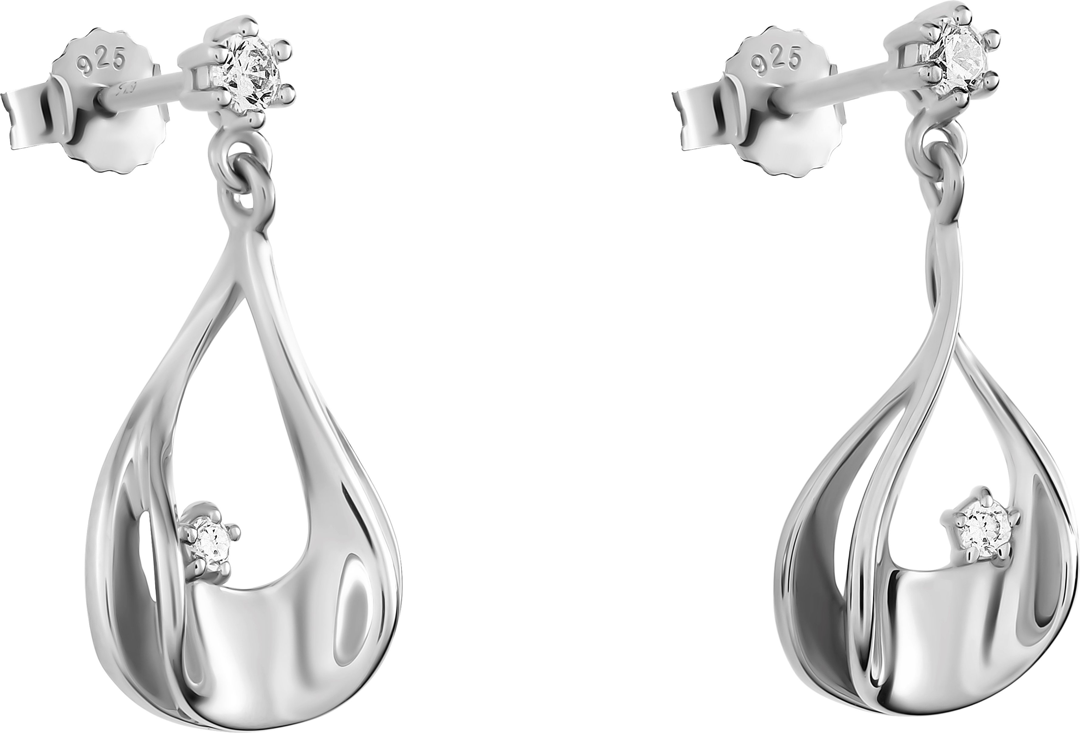 Orphelia 'Etoile' Tropfenohrringe aus 925er Sterlingsilber für Damen - Silber ZO-7524