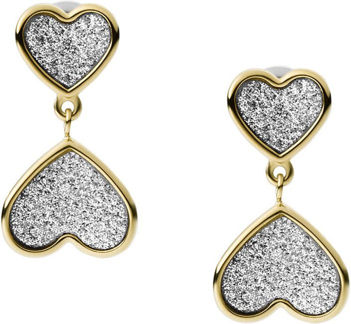 Fossil Schmuck 'Sutton' Damen Ohrstecker aus Edelstahl - Gold JF03939710