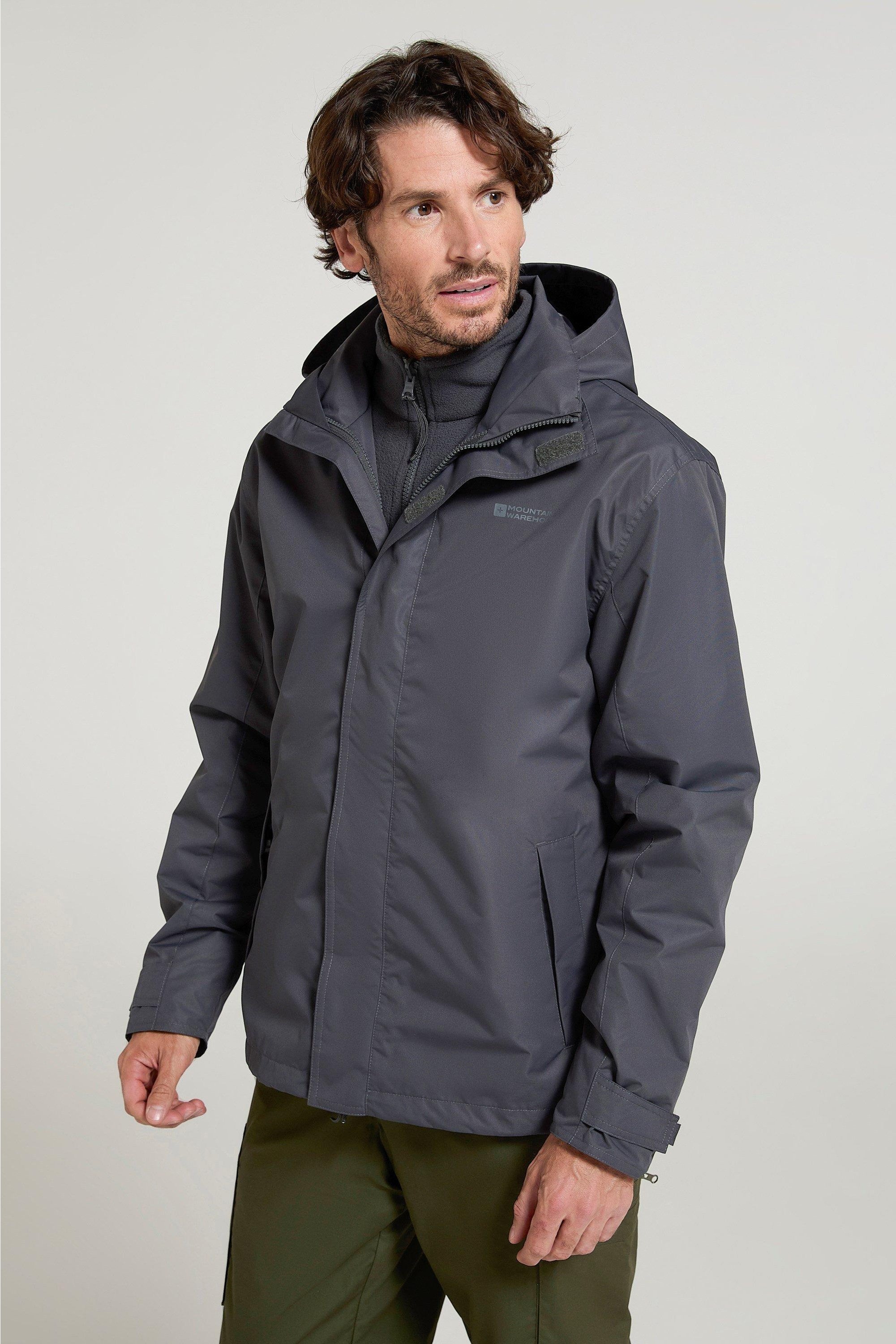 Mountain Warehouse - "Fell II" Jacke 3 in 1 für Herren (Grau)