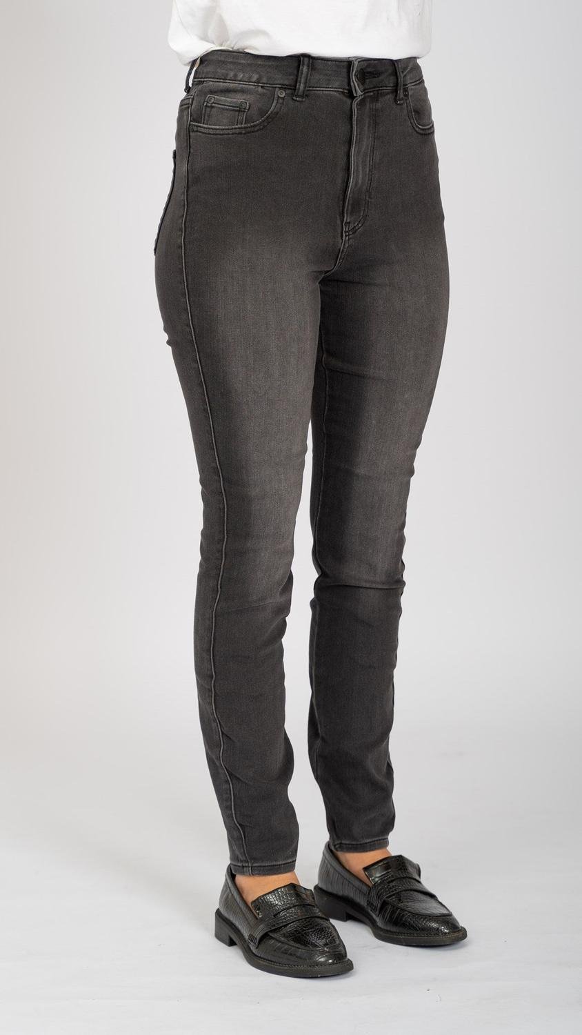 Thumbnail - Die Original Performance Skinny Jeans - gewaschener schwarzer Denim