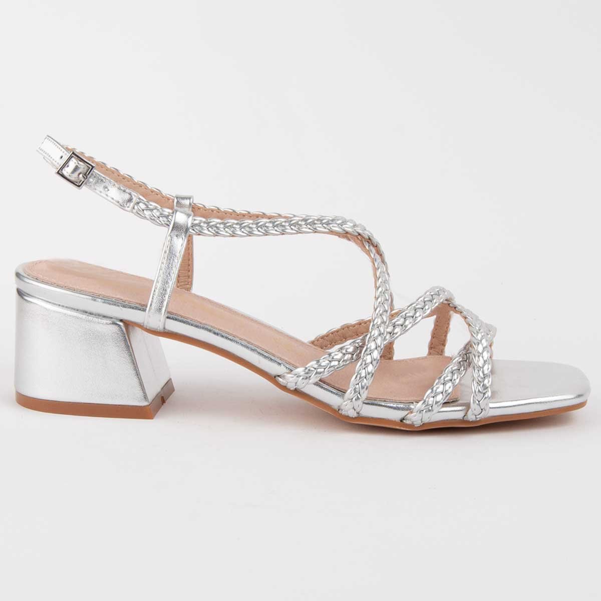 Montevita Sandale Mit Absatz Trea2 Silber