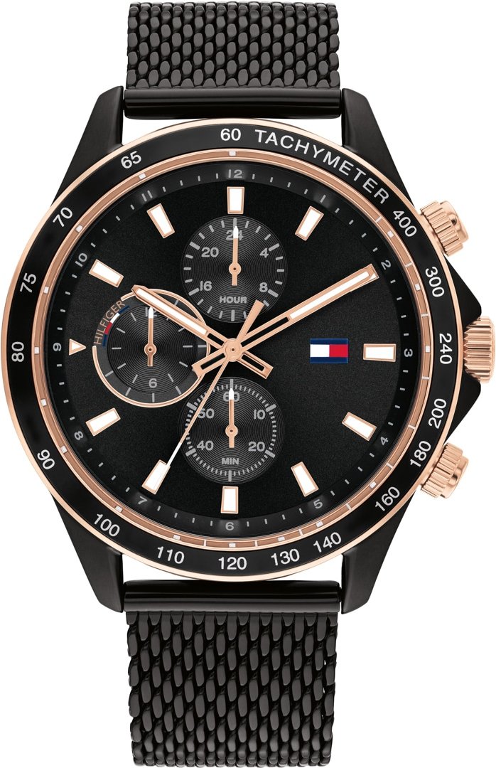 Tommy Hilfiger Miles Schwarz Herren Armbanduhr 1792020
