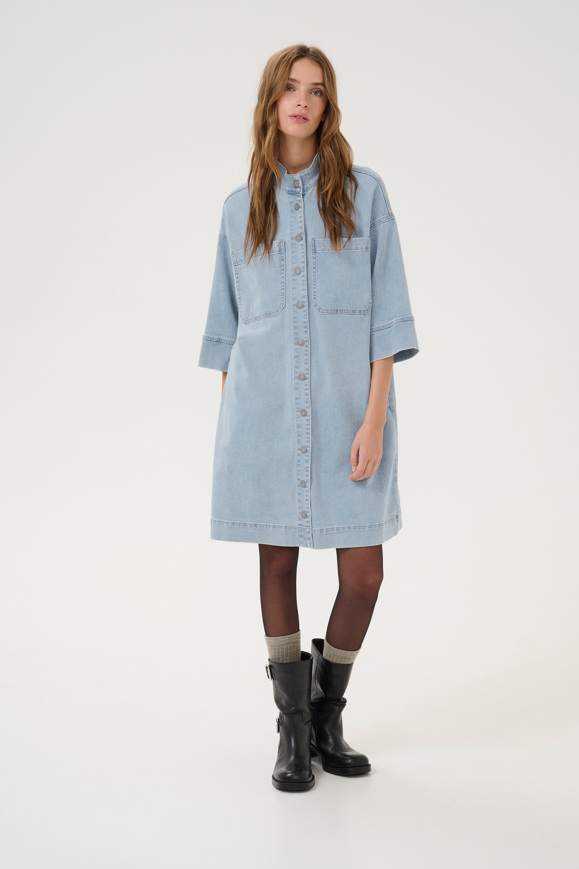 Kleid Loose fit light blue