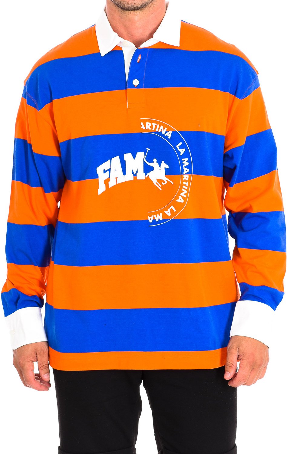 Langärmeliges Polo 11M096-JS334 Mann