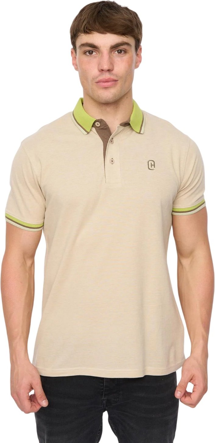 Crosshatch - "Mettormoore" Poloshirt für Herren (Naturweiß)