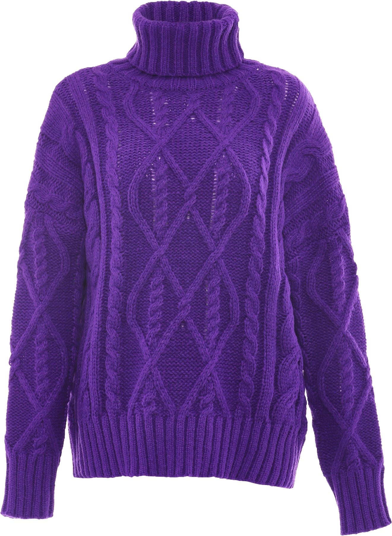 Mymo Rollkragenpullover Damen lila