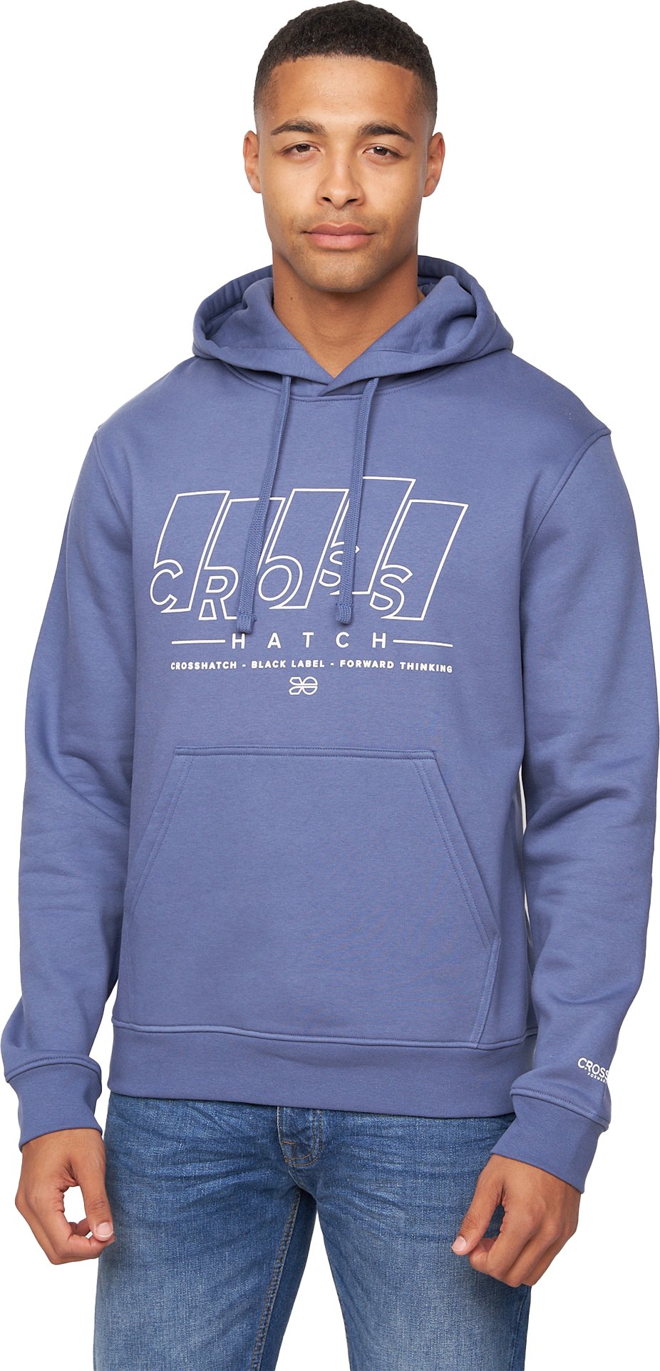 Crosshatch - "Maxima" Kapuzenpullover für Herren (Jeansblau)